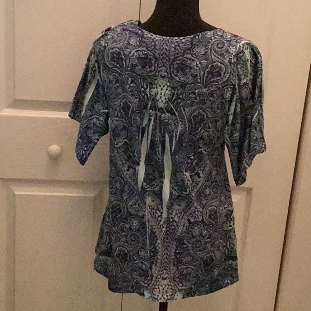 🦋NWOT Awesome One World Size Small Bohemian Style Top So Much Fun To Wear 🦋 - Picture 6 of 9
